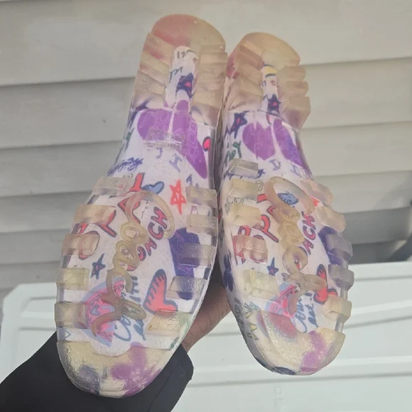 Coach Women's Pink Logo Heart Print Rain Boots - Picture 13 of 16